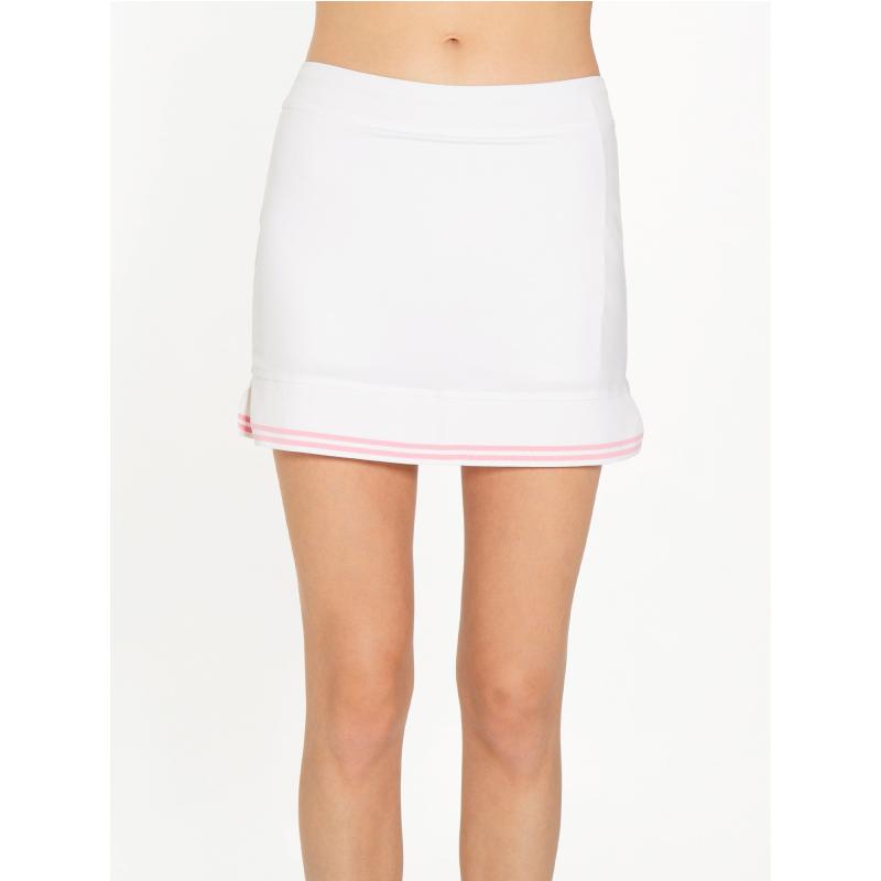 Lilian 15" Skirt - White/Plumeria