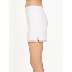 Lilian 15" Skirt - White/Plumeria