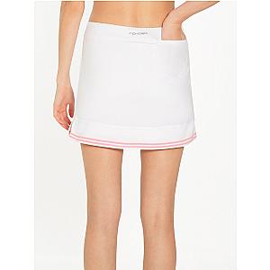 Lilian 15" Skirt - White/Plumeria
