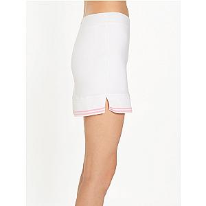 Lilian 15" Skirt - White/Plumeria