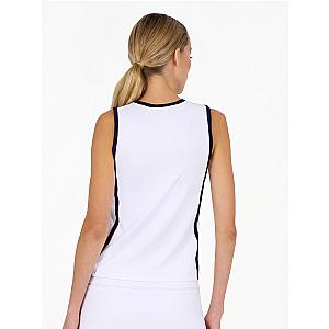 Hazel Tank - White/Ink
