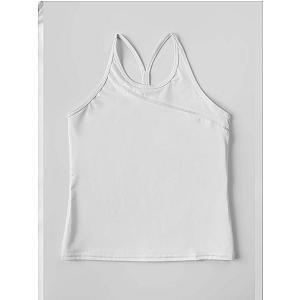 Girls Strappy Tank - White