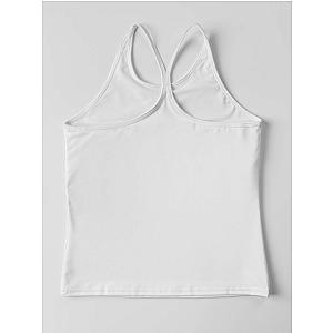 Girls Strappy Tank - White