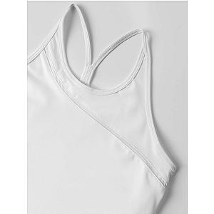 Girls Strappy Tank - White