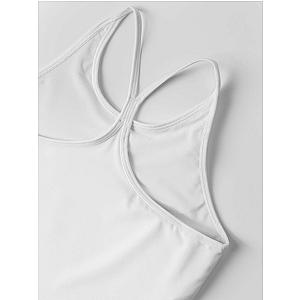 Girls Strappy Tank - White