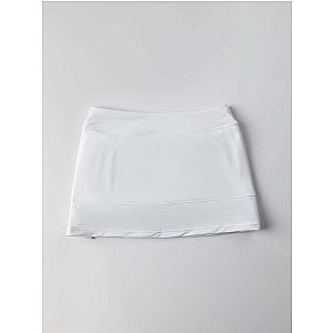 Girls Flash Tennis Skirt - White