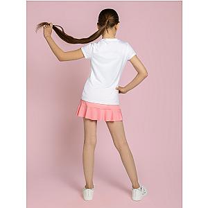 Girls Classic Flounce Skirt - Plumeria