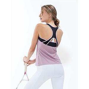 Emma Tank - Lilac/Black