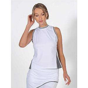 Ace Your Game Racerback Tank - White/Onyx Combo