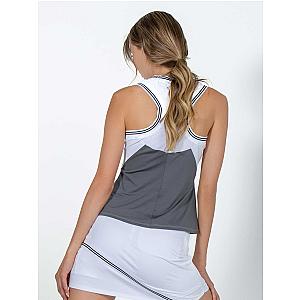 Ace Your Game Racerback Tank - White/Onyx Combo