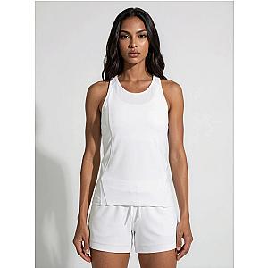 Bridget Racer Back Active and Tennis Tank - White