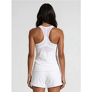 Bridget Racer Back Active and Tennis Tank - White