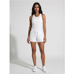 Bridget Racer Back Active and Tennis Tank - White