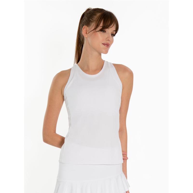 Bailey Criss Cross Back Tank - White