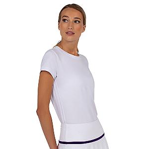 Sustainable Harper Short Sleeve Crew Neck - White