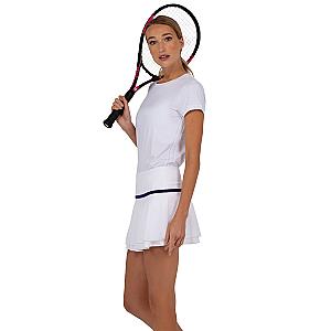 Sustainable Harper Short Sleeve Crew Neck - White