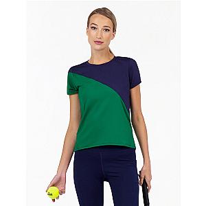 Parker Short Sleeve Crew Neck Top - Ivy/Ink