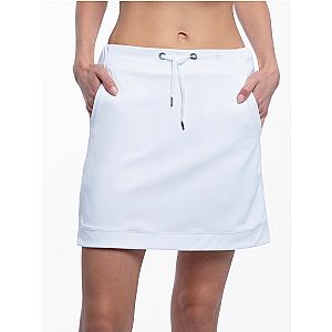 Alexa 17" Athleisure Skirt - White