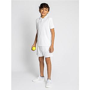 Boys Classic Rib Collar Polo - White
