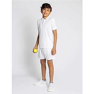 Boys Classic Rib Collar Polo - White