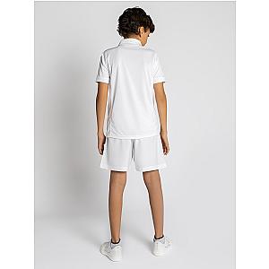 Boys Classic Rib Collar Polo - White