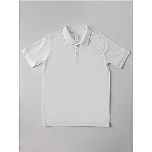 Boys Classic Rib Collar Polo - White