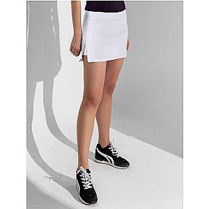 Celine Side Zip 13 1/2" Skirt - White