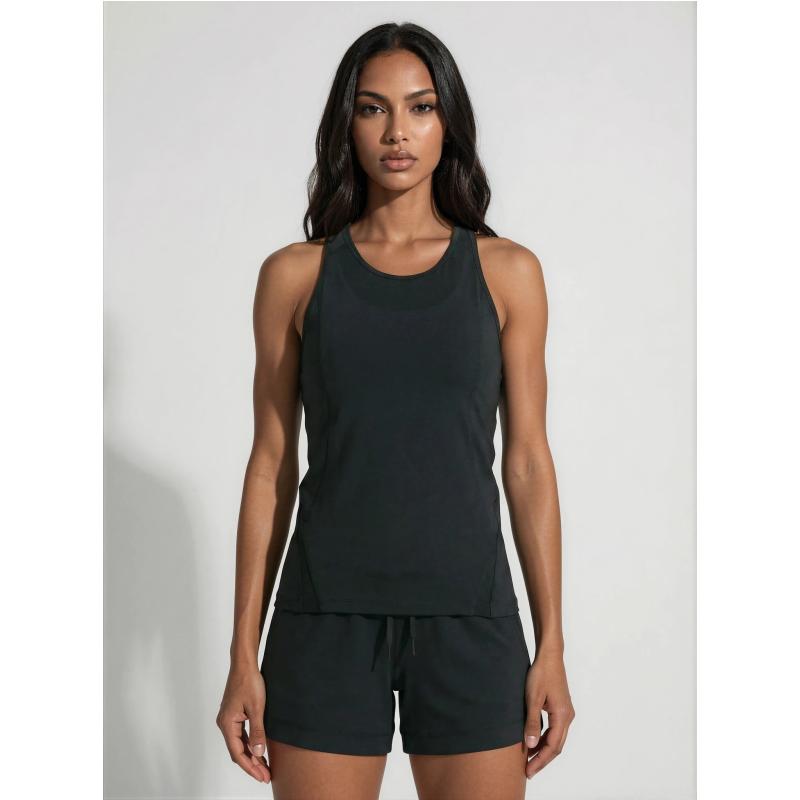 Bridget Racer Back Active and Tennis Tank - Black