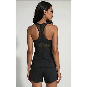 Bridget Racer Back Active and Tennis Tank - Black