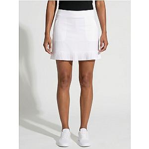 Cleo 17" Golf Skirt - White