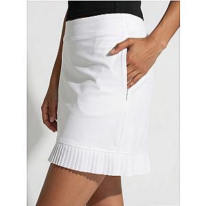 Cleo 17" Golf Skirt - White