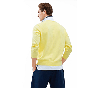 Classic V Neck Sweater - Lemonade