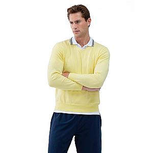 Classic V Neck Sweater - Lemonade