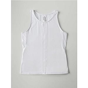 Girls Classic Tank - Plumeria/White