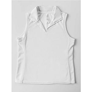 Girls Classic Collar Top - White
