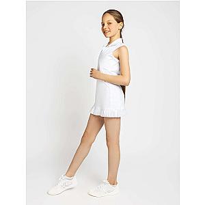 Girls Classic Tennis Dress - White