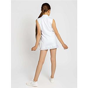 Girls Classic Tennis Dress - White