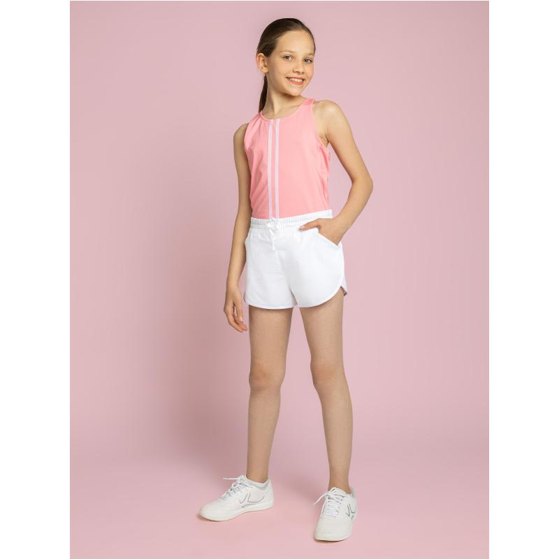 Girls Double Layer Shorts - White