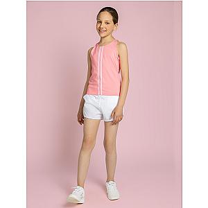 Girls Double Layer Shorts - White
