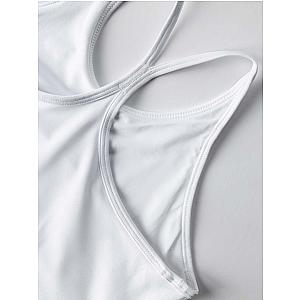 Girls Strappy Tennis Flounce Dress - Plumeria Ombre