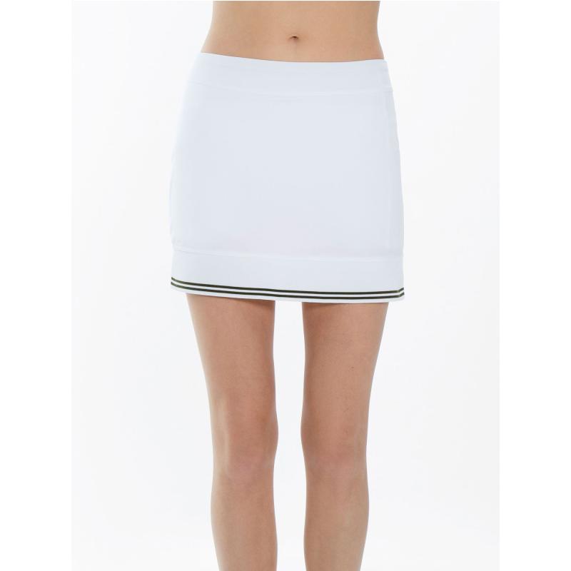 Lilian 15" Skirt - White/Militare