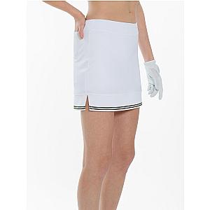 Lilian 15" Skirt - White/Militare