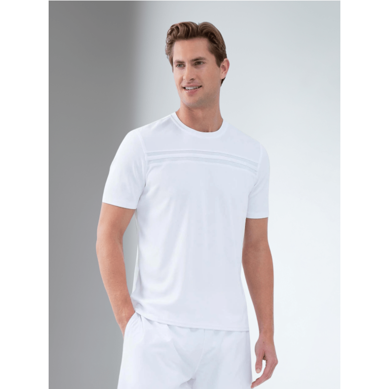 Performance Men's Tournament Short Sleeve Crew Neck - White