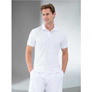 Performance Men's Classic Tennis Rib Collar Polo - White
