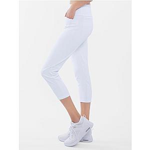 Quick Dry Women's Golf 24" Capri - White