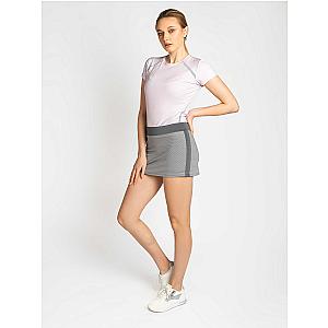 Spin Tennis Skirt - Onyx Stripes