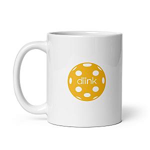 diink Pickleball White glossy mug