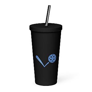 diink Ball Bounce Insulated tumbler with a straw