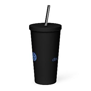 diink Ball Bounce Insulated tumbler with a straw