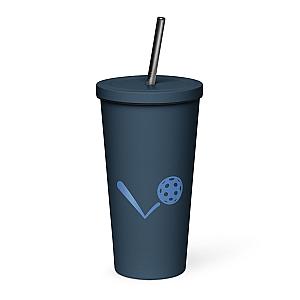 diink Ball Bounce Insulated tumbler with a straw